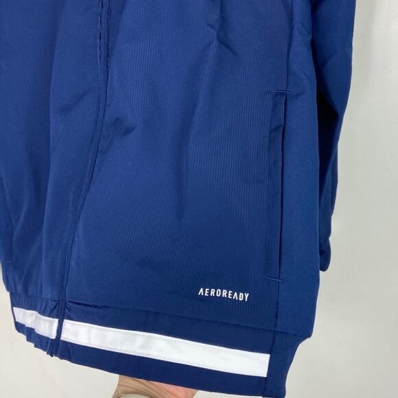 Adidas Team 19 Woven Jacket Royal Blue White Youth Size 11/12 Track Coat NEW - Picture 5 of 12